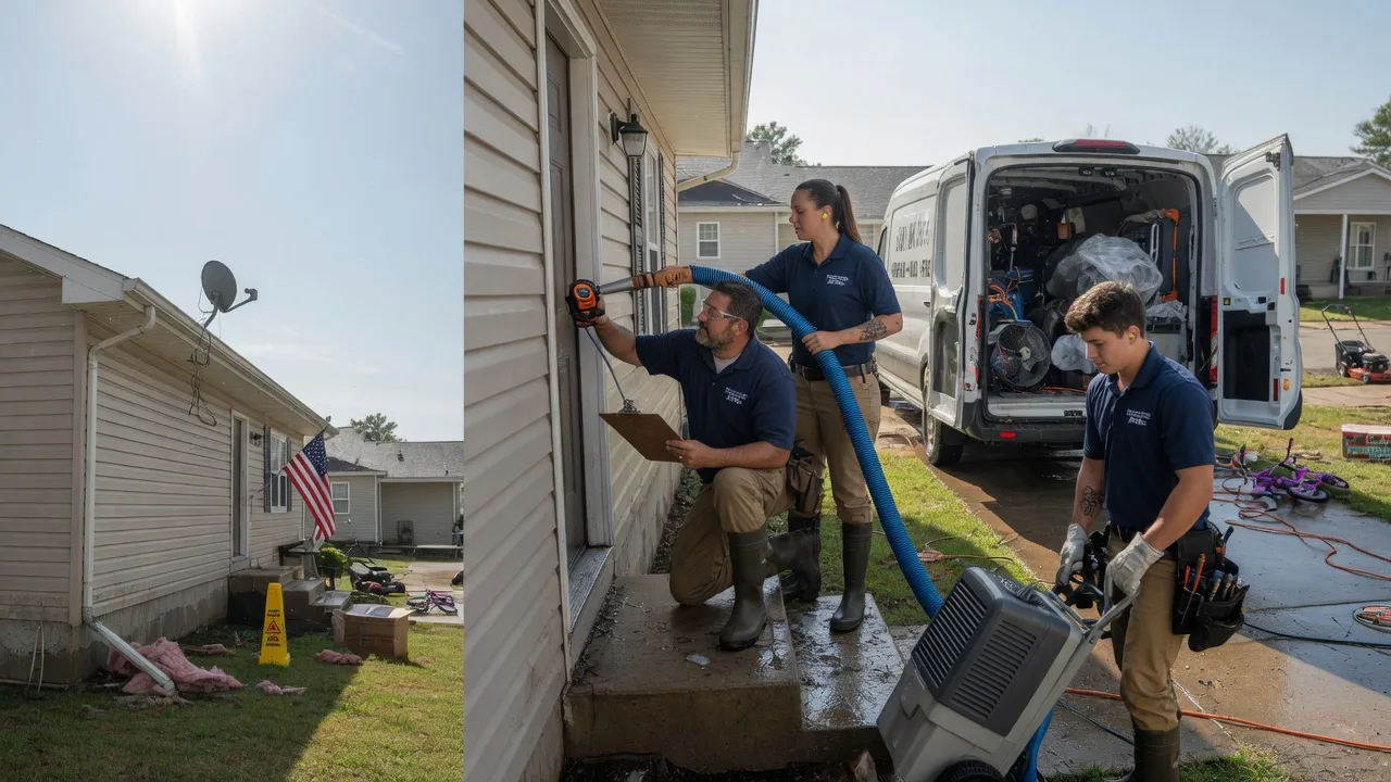 Ceiling Water Damage Restoration in Whitehall, WI near me